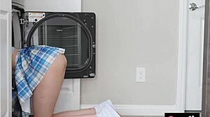 Stepbro, your big cock's flooding my tight fuck hole while I'm stuck - help!