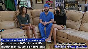 Become Doctor Tampa And Humiliate Ebony Cheerleader Solana With Speculum And Gloves During Her Florida Hospital Physical At Doctor-Tampacom!
