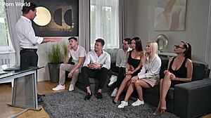 Back to school chapter 3 headmaster Mr Perry initiates DP free for all gangbang in office gp3088