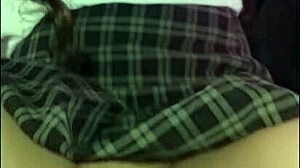 jovencita traviesa convinced by lujurioso director ends up fucking in colegio with creampie and squirting