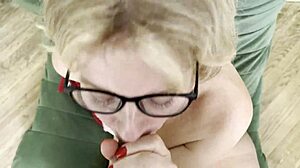 hey my sensual step mom sucks like a bitch with mature milf blowjob and cum in mouth pov