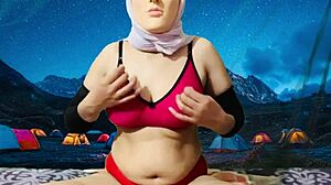 Nude camping challenge with big tits amateurs getting sexy and wild