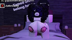 hey this is my second video fucking another fan on roblox with interracial big black cock action 😏