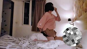 Shamale Ting-Xuan Experiences Intense Big Cock Fucking In Anal Creampie With Cumshot And Crossdressing Skirt Details