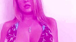 Avy Scott Strips Dress For Sensual Solo Striptease