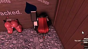 Smug Girl Eager for Fucking in Roblox Fan Request Scene
