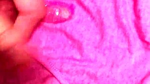 She slipped off her dirty panties during the steamy session. Then he unleashed a massive cumshot right inside them.