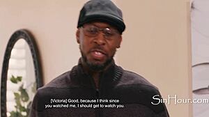 Rental mix-up turns into sensual fix-up with victoria voxxx and jon jon