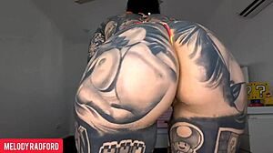 Slutty micro bikini twerking with easter bunny lingerie try on haul big tits ass shaking close-up