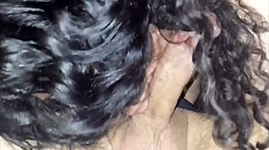 Colombian Milf Sucks Huge Cock Deepthroat. Teases With Ball Licking Until Cumshot In Mouth Fills Her.