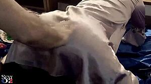 I love this close-up French amateur in black satin panties corset and jacket with doggystyle deepthroat rimming and toys