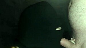 Hey, why does my step sister's hot mouth suck my big cock so deep while her face is hidden by a balaclava?