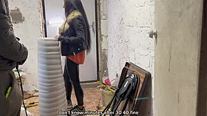 Step Mom Unexpectedly Sucks Step Son Construction Worker Until He Cums In Mouth