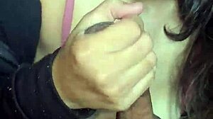 Hotwife Sailor Girl Swallows Cum in Mouth from Huge Handjob