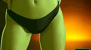 teen beauty sea rose strips off bikini to chill naked in warm hot tub by the pool