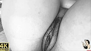 Stepson Films Goddaughter Masturbating with Mega Dildo in Pussy - Andressa Castro