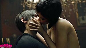 生化危机Ada Wong骑巨屌淫荡女上位播种