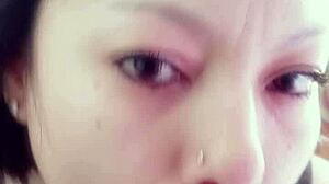 Open wide for my big cock, she says during delicious homemade deepthroat blowjob with cumshot