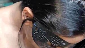 Hotwife Sailor Girl Swallows Cum in Mouth from Huge Handjob