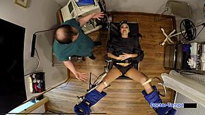 Brunette teen gets group banged in shaved pussy. Dr Tampa dominates slave Blaire Celeste backstage.