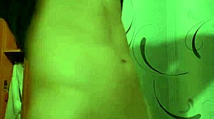 Dancing and twirling my big chocolate pierced cock like a propeller!