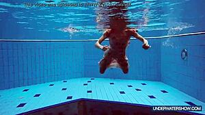 Martina the hot croatian continues her hot show... uh with bikini and underwater nudist vibes in pool and beach settings.