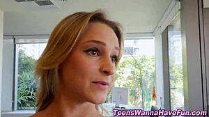 Party Teen 18+s Give Pov Handjob and Cumshot in High Definition Reality