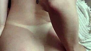 Her ass so tight it barely fits - amateur anal gaping with cute Brazilian wife.