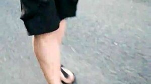 Hey, are you into nylon feet in Birkenstocks for a morning walk outdoors?