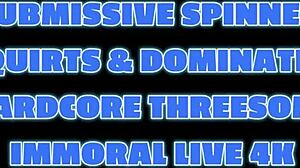 misfits contrast by giving bubble butt slut rough threesome with anal double penetration and vibrator