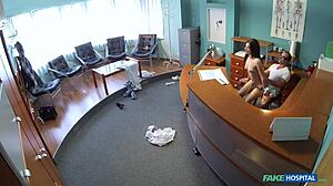 Fake Hospital Doctor Takes 18 Year Old Virgin's Tight Pussy in First Time Sex! She Gets Huge Cock Missionary Pounding with Cumshot.