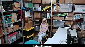 Perky Teen Takes Officer Cock Load as Shoplifting Punishment