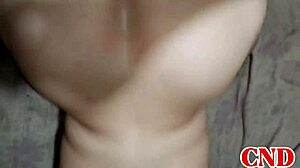 latina wife with big ass rides husband reverse cowgirl on bed