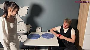 Cutie Sara Bork Fucked In Tan Pantyhose