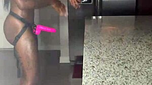 Ebony Lesbian Strap-On Fun With Renity Love And Majesty Nasty