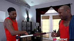 Two huge black dicks pound petite blonde kenzie madison in deepthroat doggystyle cowgirl riding