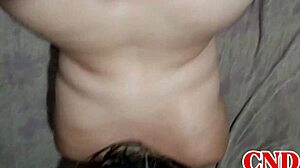 latina wife with big ass rides husband reverse cowgirl on bed