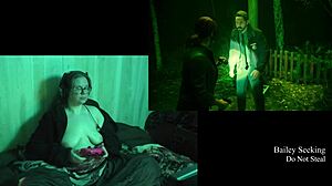 Brunette BBW With Big Natural Tits And Curvy Ass Plays Naked Night Springs Game Part 2