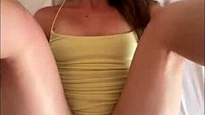 Padrastro Starts Recording And Ends Up Shoving His Cock In My Pussy Surprising Me On Bed