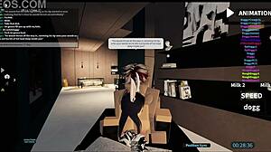 hey, this slut gets gangbanged in a roblox condo with doggystyle and cowgirl riding