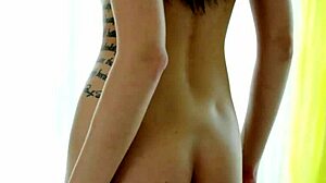 passion-hd - marley brinx slams dildo in her pussy before hardcore facial fuck 😍