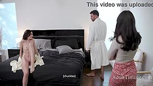 anal cardio workout turns into cute first-time threesome taboo