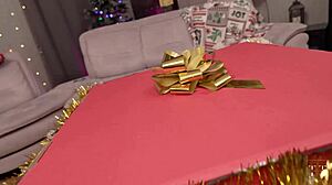 This Asian slut remembers Christmas forever