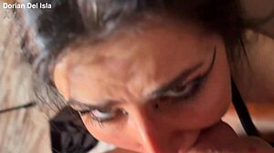 Brutal hardcore session teases rough anal domination with rimjob and cum swallow in bathroom