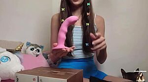 Stepdaughter Demonstrates Double Penetration with Toys in Solo Anal and Creampie Session