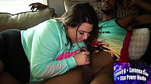 Slutty housewife ash takes big black cock deep in ass while friend breana watches approvingly.