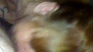 Kimberlie starts blowing big cock. She handles the monster cock with deep suction.