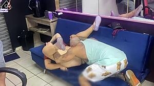 Wife Fucks Tattoo Artist In Mmf Threesome With Young Cuckold Husband Watching