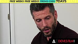 Wild threesome with naughty couple and pervy neighbor featuring blowjob deepthroat doggystyle face fucking big cock