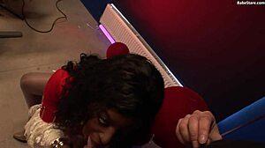 Stunning Black Woman In Lingerie Gets Shaved Pussy Fucked Hard